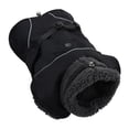 thumbnail image 3 of Almencla Warm Dog Coat Waterproof Adjustable Chest Strap Windproof Winter Pet Clothes Black L, 3 of 8
