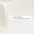 thumbnail image 5 of Luxury Cooling 100% Rayon From Bamboo Silky Soft Bed Sheets Set Ivory Twin Size Bedding by Comfort Canopy, 5 of 12