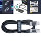 thumbnail image 3 of Paquete de 2 a 4 cables tipo C de 100 W, universal, nailon trenzado, USBC PD para móviles 4 piezas, 3 of 8