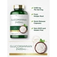 thumbnail image 4 of Glucomannan Capsules 2400mg | 200 Count | Soluble Fiber Pills for Men and Women | by Carlyle, 4 of 8