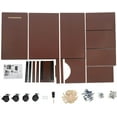 thumbnail image 6 of 23.6*45.7*15.7in Mobile Lectern Podium Stand, Hostess Stand with Wheels, Portable Mobile Standing Laptop Desk with Storage Shelf, Wooden Speaking Lectern, Home Office Classroom Pulpit, 6 of 7