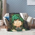 thumbnail image 2 of My Hero Academia Blanket, Anime Throw Blanket For Couch Sofa Bed, Soft Cozy Lightweight Warm Flannel Blanket, Home Decor, Anime Gifts For Boys Girls Kids Teens, 50"X40", 2 of 9