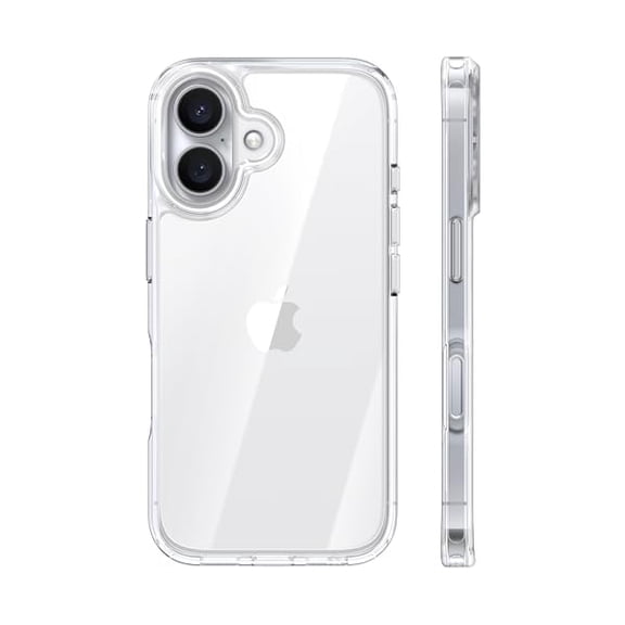 Eryueer Crystal Clear for iPhone 16 Plus Case, Ultra-Thin [Non-Yellowing] [Military Protection] Slim Fit Silicone TPU Cover for iPhone 16 Plus Phone Case, Soft, Clear, 6.7 inch