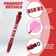 thumbnail image 3 of Aluminum Dart Shafts, Medium 2BA Thread Dart Stems Replacement Accessories with Rubber Rings for Steel Tip Red, 3 of 5