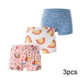 thumbnail image 1 of CSCHome 3 PCS Little Girls' Boxer Briefs Panties Kids Underwear Breathable Toddler Cotton Underwear, 1 of 7