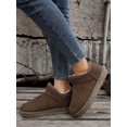 thumbnail image 5 of Brown Solid Color Simple Warm Lined Snow Boots, 5 of 5