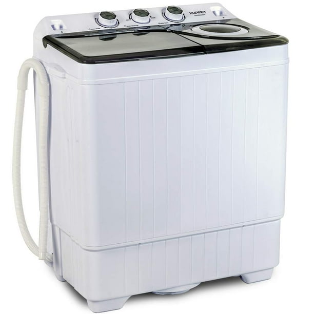 KUPPET Compact Twin Tub Portable Mini Washing Machine 26lbs Capacity