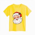 thumbnail image 4 of sdbrld Girls Christmas Shirt Kids Cute Graphic T-Shirt Funny Xmas Holiday Tee Tops Yellow Sizes 3-4 Years, 4 of 4