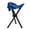 blue, variant on Tripod Stool Portable Use Height 12in Foldable 3 Leg Chair for Hiking Camping Beach BBQ Travel Outdoor Activity