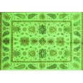 thumbnail image 1 of Ahgly Company Indoor Rectangle Abstract Green Modern Area Rugs, 2' x 5', 1 of 4