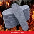 thumbnail image 4 of 5 Pairs Wool Felt Thermal Insole Thicken Breathable Winter Warm Boots Pad Sole Men Women Sweat Absorbent Insert Shoe Accessories 36, 4 of 6