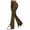 Brown(Great Pants), variant on ZHYou No Boundarie Women's High Waist Flare Yoga Pants Side Stripe Split Stretchy Slim Athletic Bootcut Trousers,Blue,Size L