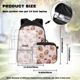 thumbnail image 4 of KUIFORTI Cherry Capybara Bookbag and Lunch Box, 4 Piece Kids Backpack Set for Boys Girls Elementary School, Cool School Bag with Pencil Pouch Water Bottle Sleeve Back to School Essentials Gifts, 4 of 7