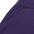 thumbnail image 5 of Qulqfy Jogger Women pants Workout Purple High Waisted Athletic Drawstring Petite Sweatpants Teen Girl Pants L, 5 of 7
