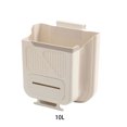 thumbnail image 3 of Yuarrent Compartimiento de comida de la puerta del armario del ABS resistente al desgarro montado en la pared debajo del contenedor de la puerta Suministros de limpieza para el hogar Blanco 10L, 3 of 6