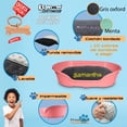 thumbnail image 3 of KE WOOW Cama Chica modelo premium para Perro, Gato, Conejo y otras Mascotas, Cesta de Plástico, Incluye Colchón Doble Cara con funda, lavable y Placa de Identificacion Personalizados, Color Rosa Kewoow Cama Plana con colchón personalizado, Chica, 3 of 10