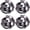 Lovely Panda, variant on 4 Balls Pom Bomb Yarn, 100% Polyester Pomp-A-Doodle Jelly Bean Ball Yarn for Crochet Knitting Blanket Mat Pet Nest