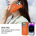 thumbnail image 2 of K-Lion Compatible with iPhone 14 Plus Wallet Case,Luxury PU Leather Shockproof Protective Case Card Holder Slot Ring Holder Kickstand Phone Cover for iPhone 14 Plus ,Orange, 2 of 5