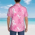 thumbnail image 4 of Fotbe Breast Cancer Awareness (3) Camisa Hawaiana para Hombre Unisex – Camisa Casual de Verano con Botones de Manga Corta de Algodón y Lino,3X-Large, 4 of 7