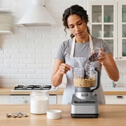 Ninja Food Processor 9-Cup, 3 Auto-iQ Presets, Chop Slice Shred, Dishwasher Safe, BN600 Silver
