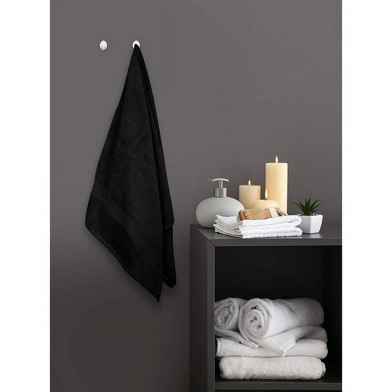 Hammam Linen Bath Towels 4 Piece Set Cool Grey Soft Fluffy, Absorbent and  Quick Dry Perfect for Daily Use 
