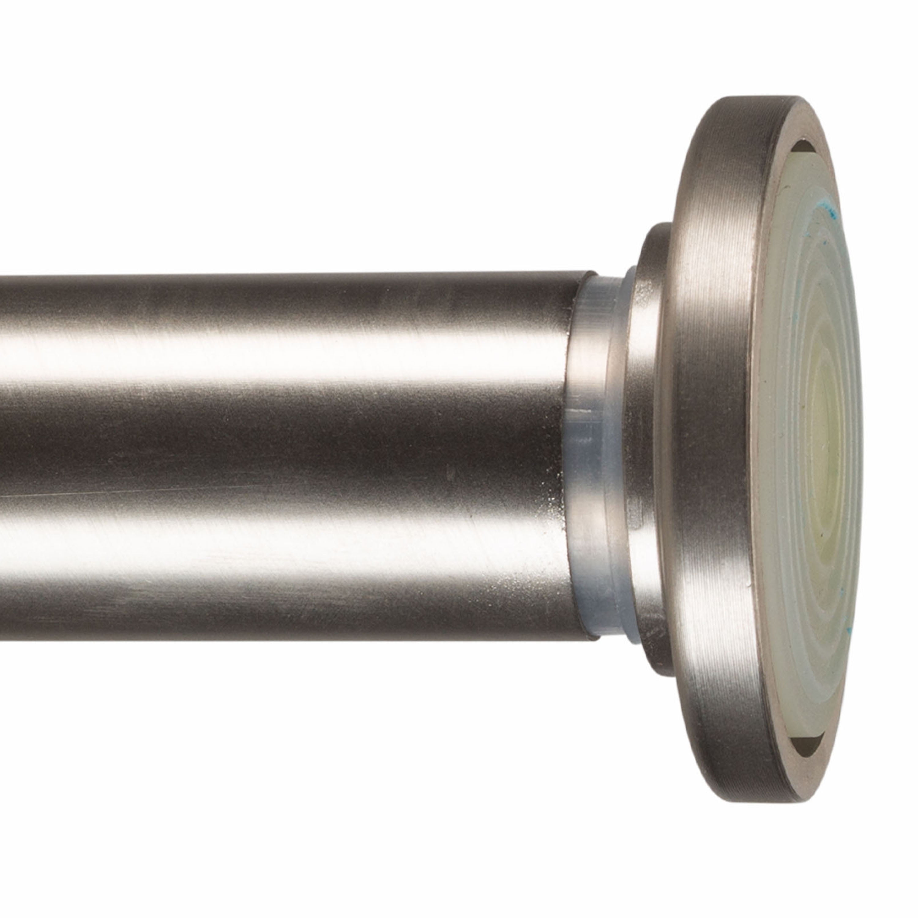 Home Details 42"-74" Adjustable Tension Curtain Rod in Satin Nickel