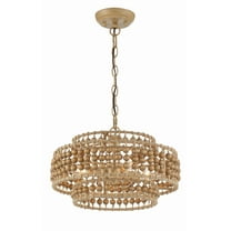 SIL-B6003-BS Crystorama Lighting Silas - 3 Light Chandelier