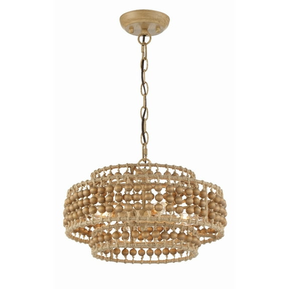 SIL-B6003-BS Crystorama Lighting Silas - 3 Light Chandelier