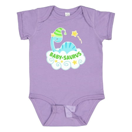 

Inktastic Baby-Saurus with Cute Blue Dinosaur on a Cloud Gift Baby Boy or Baby Girl Bodysuit