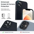 thumbnail image 2 of Liquid Silicone Case for iPhone 12 Pro Max, [Camera Protection] [Anti Fingerprint] [Wireless Charging] 4 Layer Phone Case Protective Cover, Built-in Microfiber Case Cover, 6.7", Black, 2 of 14