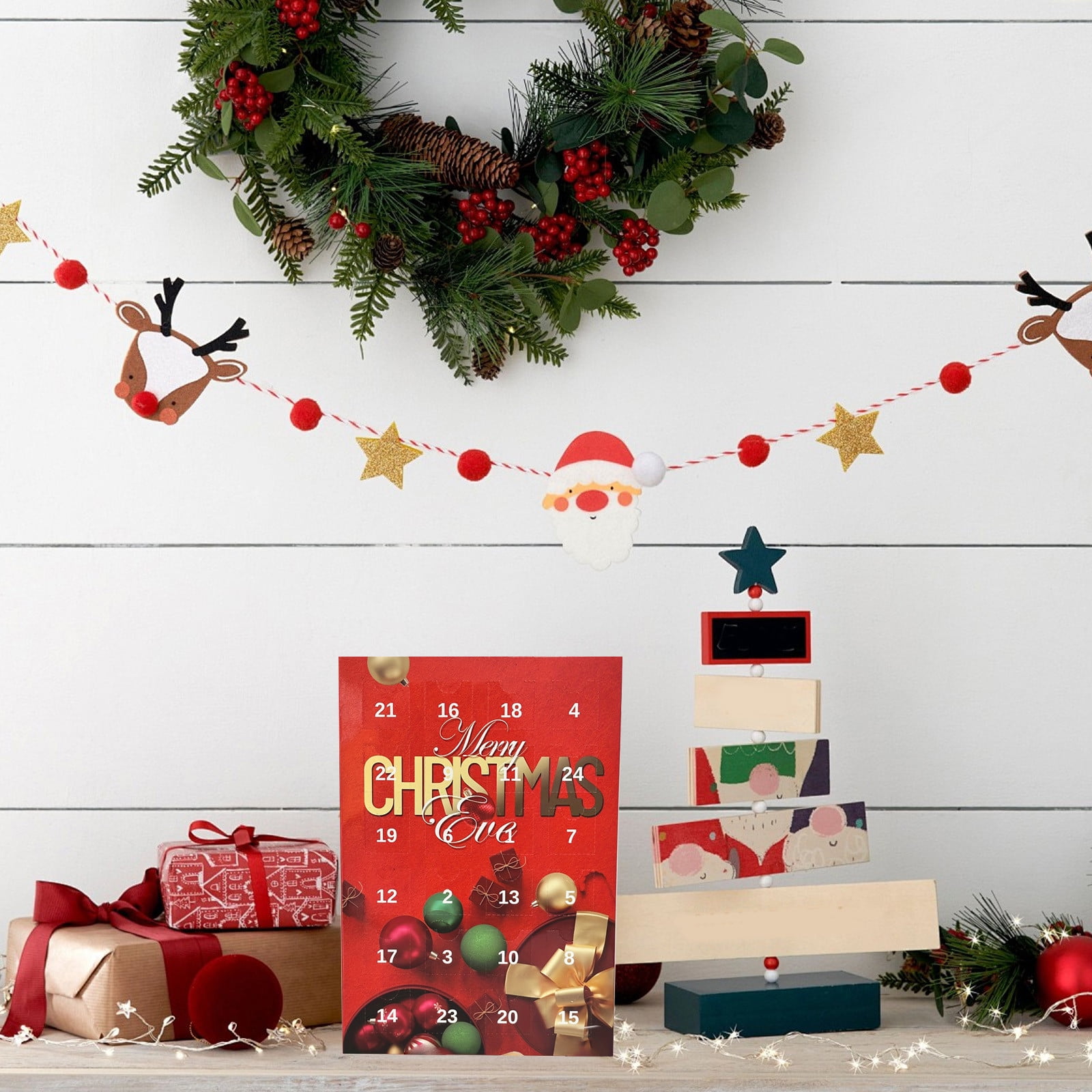 2025 Crystal Advent Calendar for Kids 24 Days Natural Gemstone Christmas Countdown Calendar with Polished Healing Stones, Crystals & Minerals Gift Set for Learning, Collecting & Holiday Fun