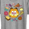 thumbnail image 3 of Garfield - Garfield Hearts Food - Women's Short Sleeve Graphic T-Shirt, 3 of 5
