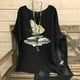 thumbnail image 2 of Vestidos Casuales Para Mujer, Blusas De Mujer De Moda Camisetas estampadas de moda para mujer, blusas casuales de lino holgadas de manga corta con cuello redondo y raglán, 2 of 7