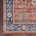 thumbnail image 4 of Nourison Fulton Floral Vintage Non-Slip Flatwoven Indoor Rug Rust 5' x 7', 4 of 7