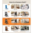 VOCIC Portable Electric Chair Lift, Rolling Design with Stabilized Base ...