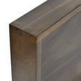 thumbnail image 3 of KINWELL Square Black Walnut Wood Serving Tray Ottoman Tray with Handles 12" x 12" x 1.6", 3 of 5