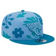 thumbnail image 3 of Men's New Era Teal Jacksonville Jaguars Leafy 9FIFTY Snapback Hat, 3 of 6