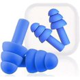 thumbnail image 1 of 5 Pairs Sleeping &swimming Earplugs, Noise Cancelling Soundproofing Reusable Earplugs, 1 of 5