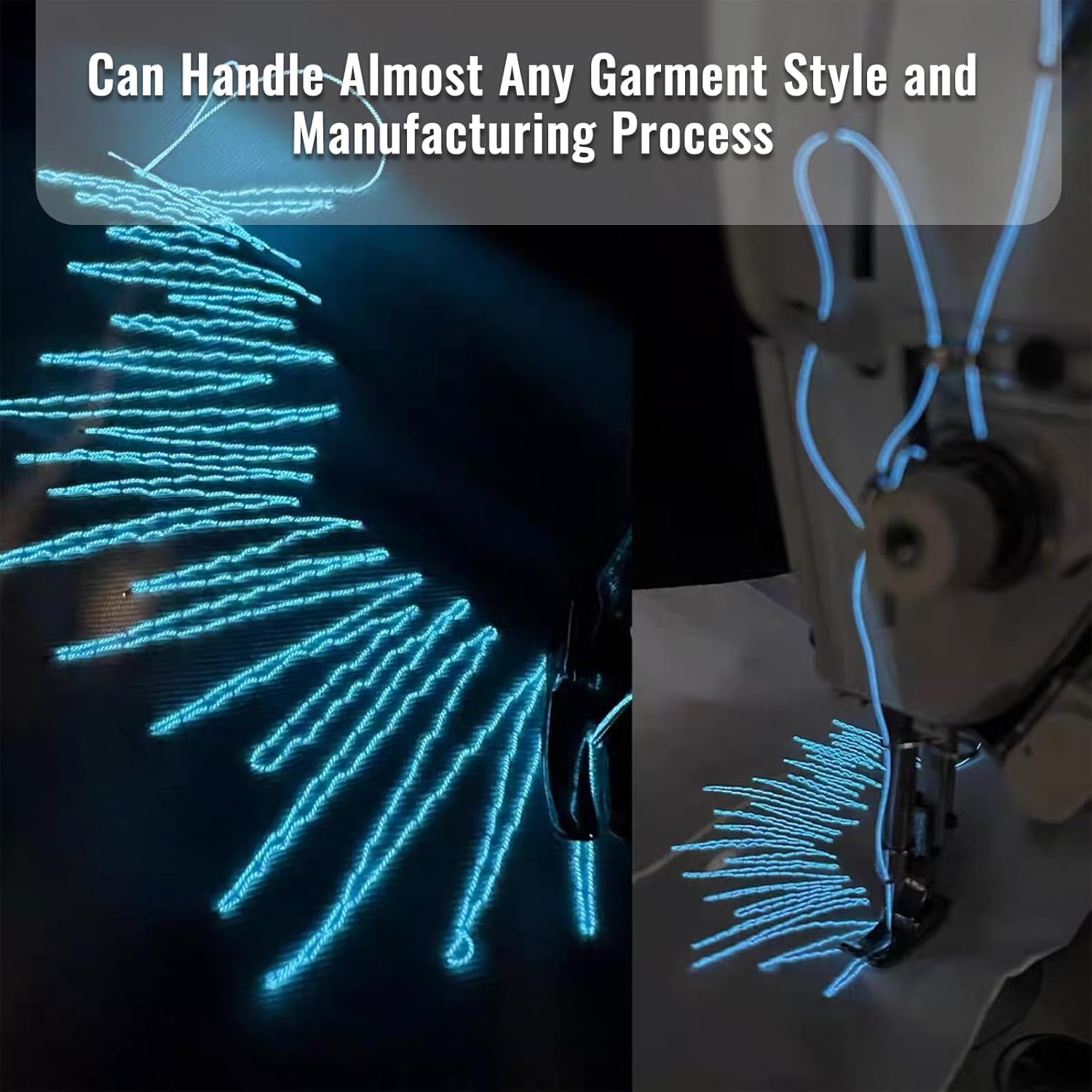 Glow in The Dark Embroidery Machine Thread Electroluminescent Luminous Weaving Sewing Embroidery Thread for Embroidery and Sewing