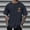 Dark Blue, variant on Elvqul Mens T-Shirts Big and Tall Stylish Pullover Short Sleeve Cew Neck Brown Pattern Fashion Workout Shirts for Men Gym
