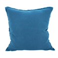 thumbnail image 1 of SARO 13049.NB20S 20 in. Square Fringed Design Linen Down Filled Pillow - Navy Blue, 1 of 4