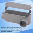 thumbnail image 3 of Cuerpo de conduit CKVIHAV tipo LL de PVC de 1,5 pulgadas, paquete de 2, gris, 3 of 7