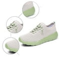 thumbnail image 6 of Xiaoxatg Women's Breathable Casual Sneakers Comfortable Soft Sole Footwear for Everyday Running Sports Travel and Leisure Activities 6 Light Green, 6 of 8