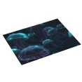 thumbnail image 2 of Bingfone Ice blue light spot jellyfish ,18" x 24"Dish Drying Mat for Kitchen Counter,Ultra Absorbent Microfiber, 2 of 7