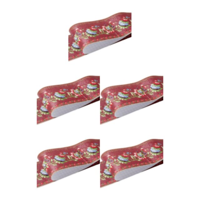 maskred Easy Maintenance High-end Wallpaper For Living Room Decor Waterproof Surface red lantern flower 5Set