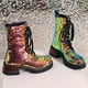 thumbnail image 5 of NECHOLOGY Botas Mujer Zapatos Botines para mujer Botines de mujer Lentejuelas de comercio exterior de moda en otoño e invierno Cómodo Punta redonda Tacón cuadrado Tacón grueso (B, 7.5), 5 of 7