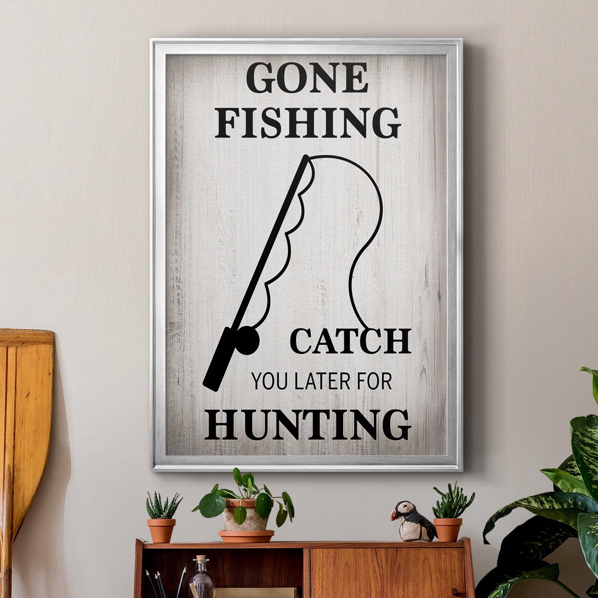 Gone Fishing Premium Classic Framed Print - Ready to Hang