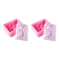 thumbnail image 1 of pitrice Soap Mold Craftsmanship Chocolate Making Home Accessories Handmade Soaps Silicone Mould Angel Shape Flower Pattern DIY Prop 2Set, 1 of 6