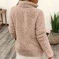 thumbnail image 4 of Under 10 dollars! Fuzzy Fleece Pullovers for Women Sherpa Lined Half Zip Up Long Sleeve Sweatshirts Winter Warm Thermal Comfy Clothes, 4 of 6