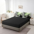 thumbnail image 5 of Black and Green Bedding King Size 7pcs Aesthetic Marble Comforter Set Women, Foil Print Bedding Comforter Sets Mountain Fluid Bed in a Bag, Marbling Bedding Accessories, 5 of 6
